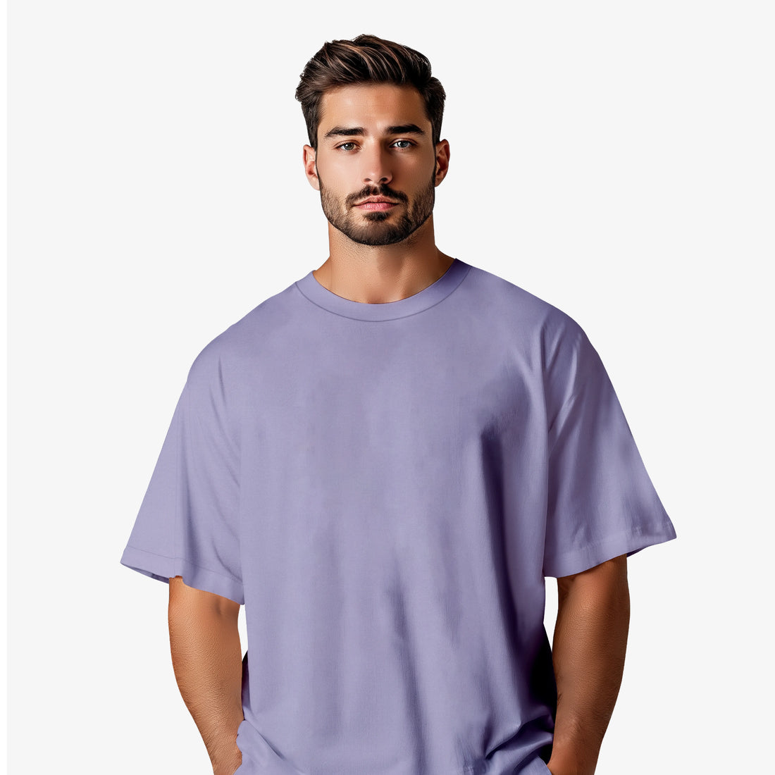 Men’s Lavender Flyhigh Graphic Printed Oversized T-Shirt