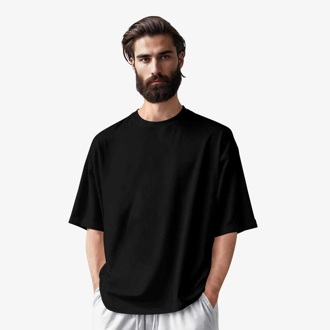 Men’s Black Mafia Graphic Printed Oversized T-Shirt