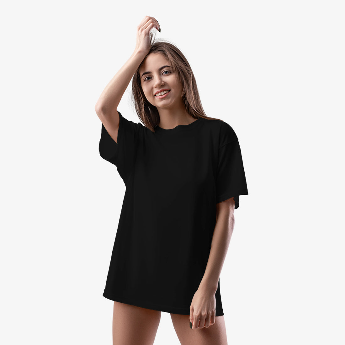 Woment’s Black Pigeon Graphic Printed Oversized T-Shirt
