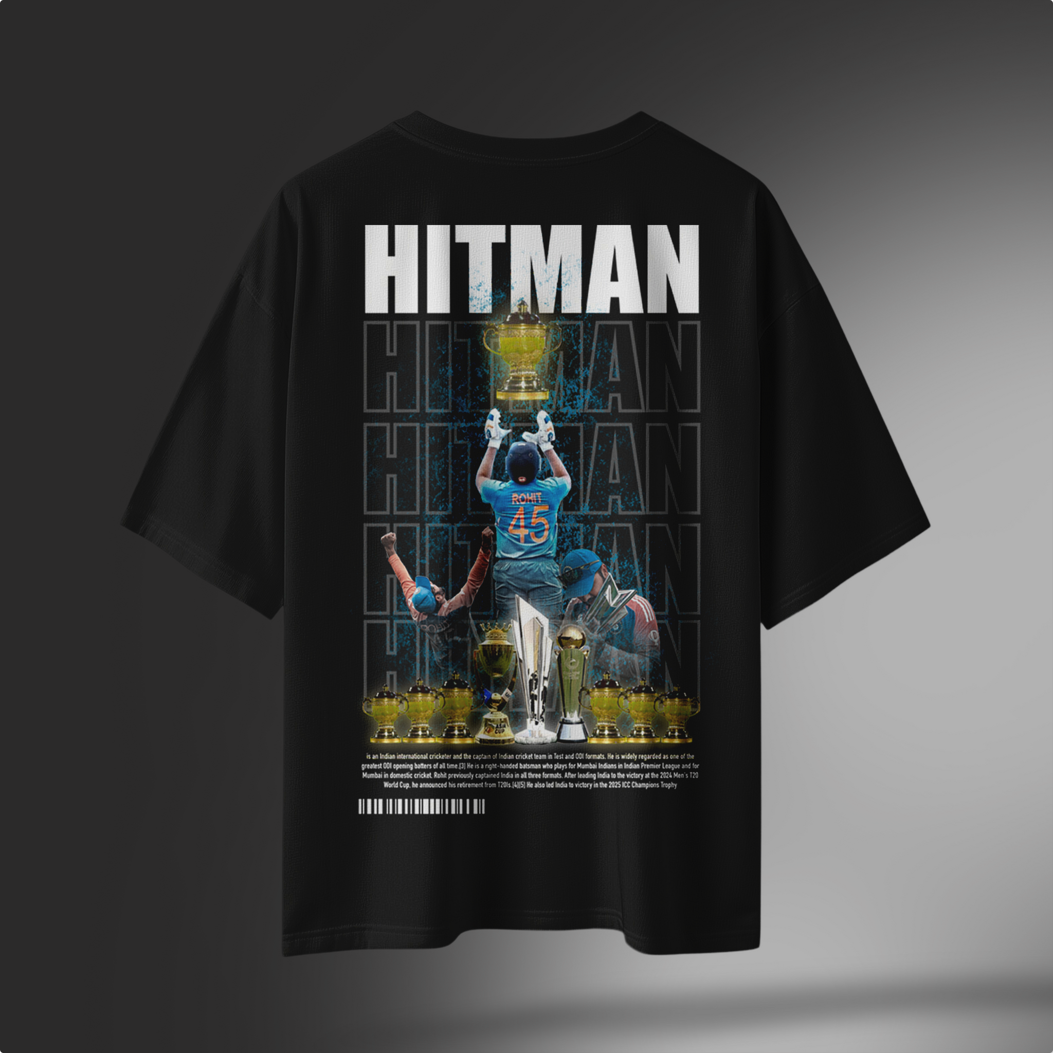 Hitman Oversized T-Shirt – Tribute to the Cricket Champion